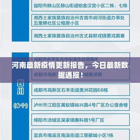 河南最新疫情更新报告，今日最新数据通报！