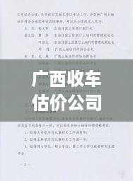 广西收车估价公司排名揭秘，行业深度解析与权威评估