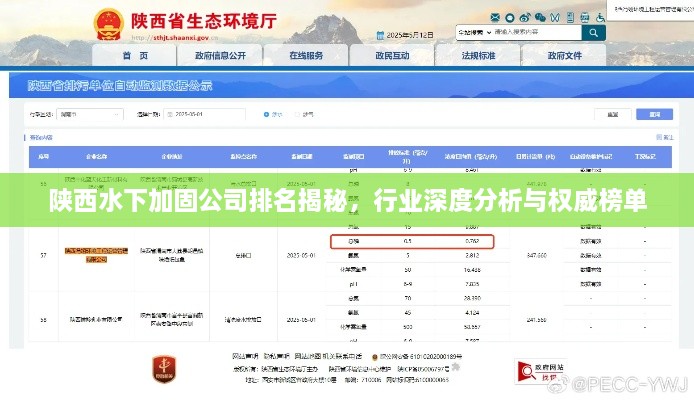 陕西水下加固公司排名揭秘，行业深度分析与权威榜单