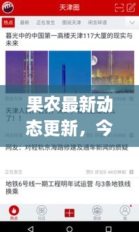 果农最新动态更新，今日消息一网打尽！